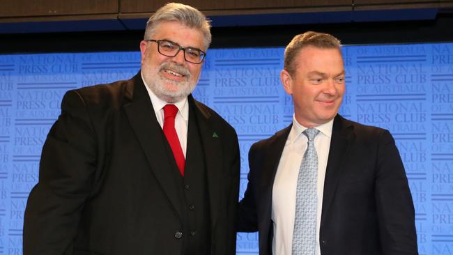 Kim Carr and Christopher Pyne. Picture: File