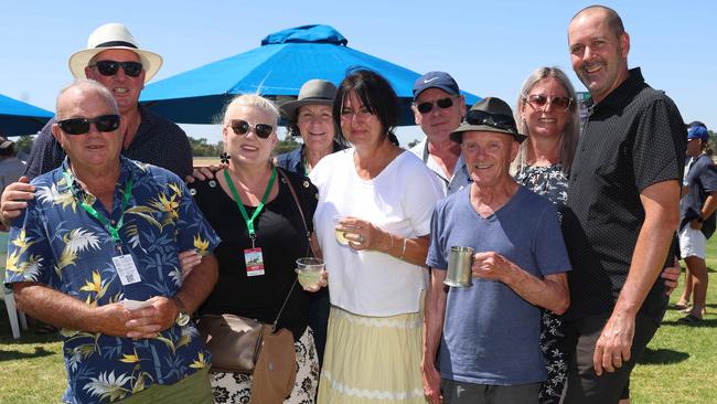 The “Swamp Rats” attend the 2024 Echuca Cup races. Picture: Brendan Beckett