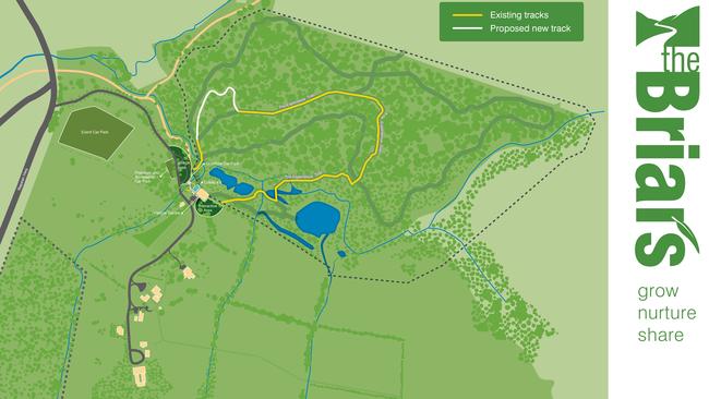 The track extension proposed for the original location of the Forbidden Forest Experience. Picture: Supplied