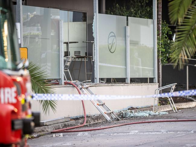 The Furlan Club in Thornbury was gutted by fire shortly before it was due to host Sam Abdulrahim’s fight. Picture: Jake Nowakowski