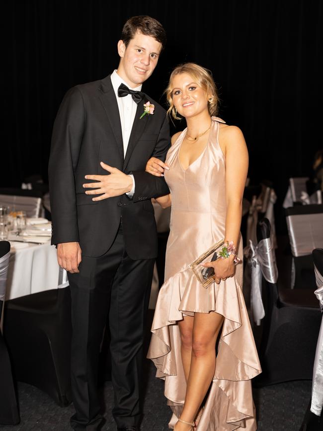 Angus Hacon and Cilla Monie at the year 12 St Hilda formal. Photo: Celeste Humphrey