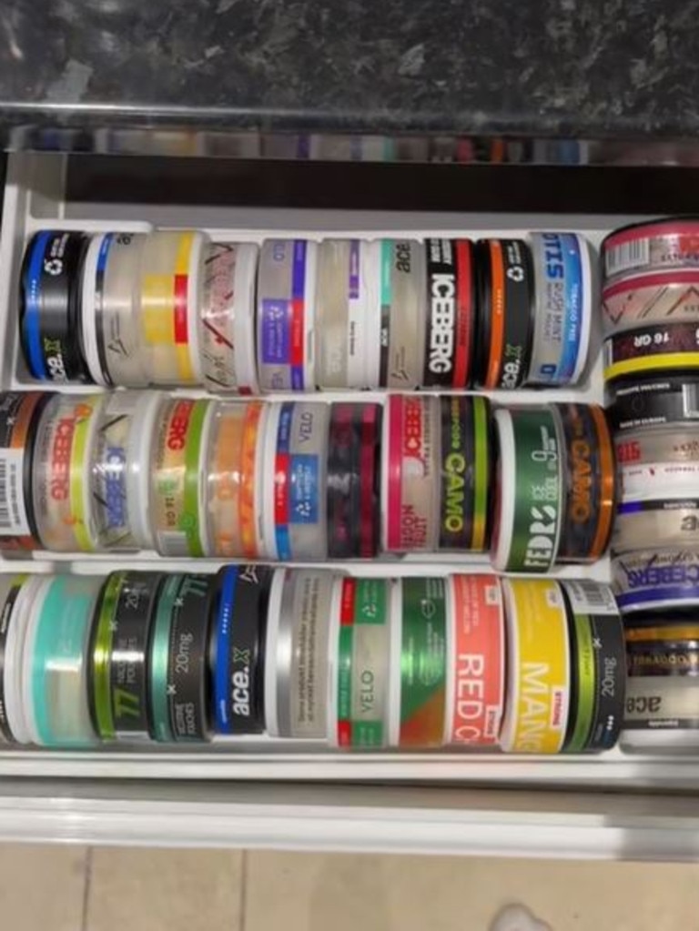 In Australia, the product is banned unless prescribed by a doctor to help aid quitting smoking or vaping. The illegal substance is often unlawfully sold in colourful tins. Picture: iStock
