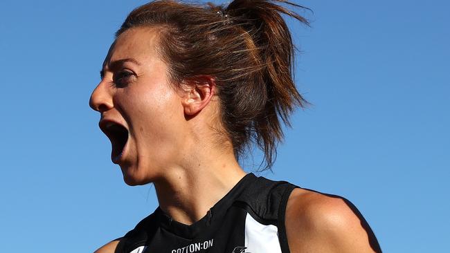 Stephanie Chiocci has called on the AFL to give women’s footy clean air. Picture: AFL Photos/Getty Images