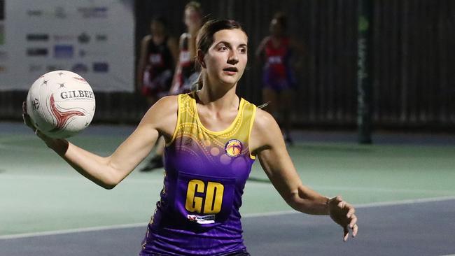 Fierce co-captain Akayla Peterson was elusive in her side’s win against Sharks in Round 6 of the Cairns Netball Association Senior Division 1 competition. PICTURE: BRENDAN RADKE