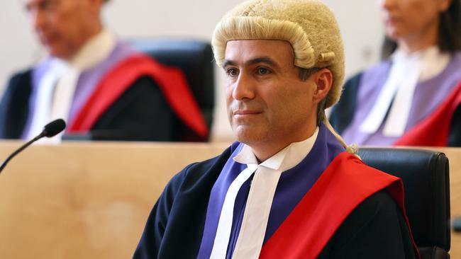 Judge Joshua Trevino KC during a welcome ceremony in the Brisbane Supreme Court. Picture: NCA NewsWire/Tertius Pickard