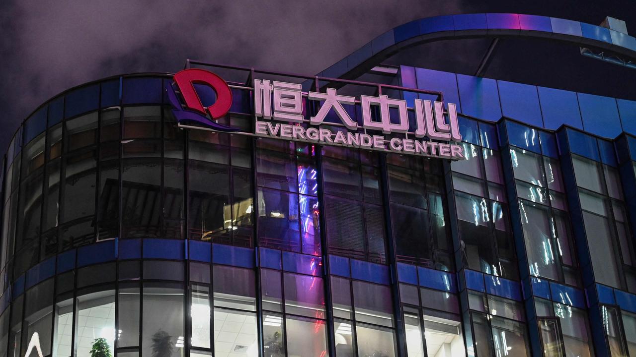 Chinese property giant Evergrande is the world’s most indebted real estate firm with debts of $408 billion. Picture: Hector Retamal/AFP