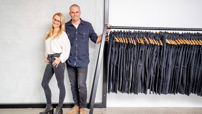 James and Erica Bartle at Outland Denim in Mt Tamborine.