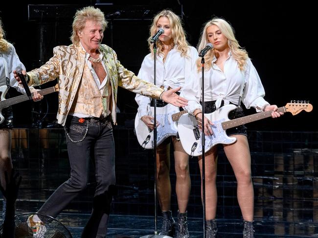 HOLLYWOOD, FLORIDA - FEBRUARY 13: Rod Stewart performs at Hard Rock Live at Seminole Hard Rock Hotel & Casino Hollywood on February 13, 2024 in Hollywood, Florida. (Photo by Ivan Apfel/Getty Images)