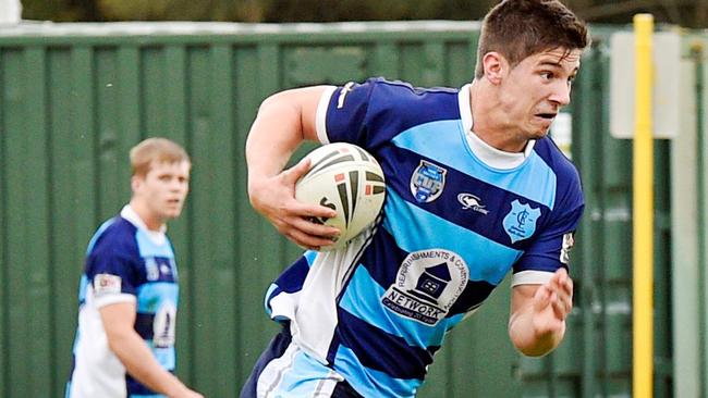 Kurt in action with the Cabramatta Two Blues rugby club, who have been supporting him and his family throughout the emotional journey.