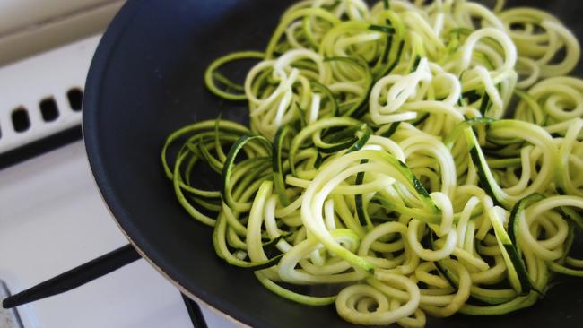 Zoodles — aka zucchini noodles — are a great way to get more veg into your diet. Picture: iStock