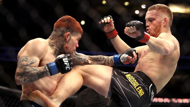 Jack Della Maddalena of Australia was way too good for Pete Rodriguez in their welterweight fight at UFC 270. (Photo by Katelyn Mulcahy/Getty Images)