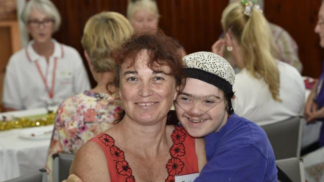 GREAT DAY: Toni and Joshy Mitchell have a great time at the DDHHS annual Volunteer&#132;¢ Christmas Lunch. Toowoomba Hospital Volunteers Christmas celebration. Photo Bev Lacey / The Chronicle