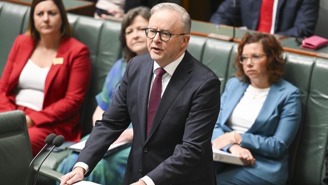 Anthony Albanese at Parliament House in Canberra. Picture: Martin Ollman