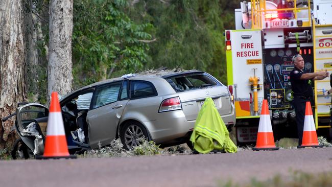 A Townsville man died in this crash at Cape Cleveland on Friday. Picture: Evan Morgan