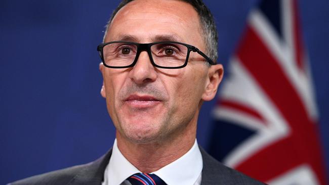 Greens Leader Senator Richard Di Natale is checking if he has correctly renounced his dual-citizenship with Italy. Picture: AAP