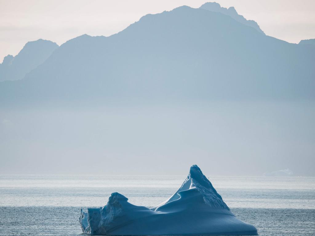An iceberg floats near Kulusuk island in Greenland on August 20, 2019. Picture: AFP