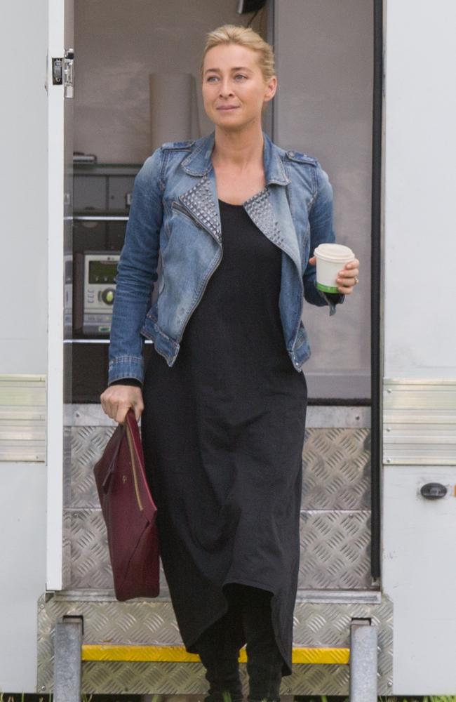 Asher Keddie is back on the set of Offspring. Picture: Splash