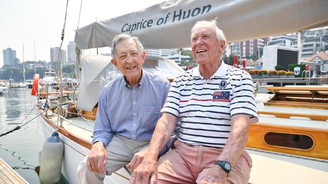 Sir James Hardy, left, with Ingate in Sydney in 2019. Picture: AAP