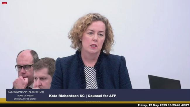 Kate Richardson SC took issue with Mr Drumgold’s statement.