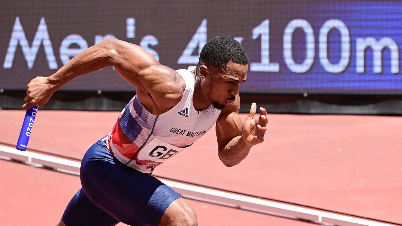 CJ Ujah in action. Photo by Javier SORIANO / AFP