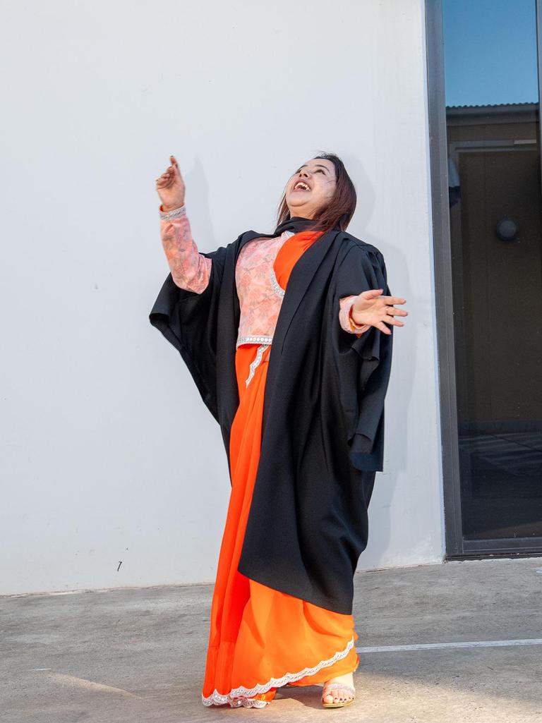 Graduate, Pooja KC. UniSQ graduation ceremony at Empire Theatre, Tuesday June 27, 2023.