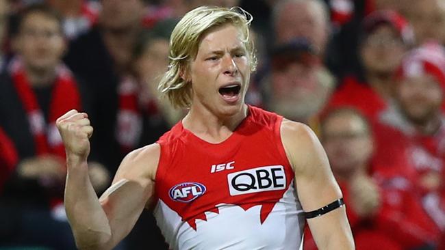 Isaac Heeney has won the AFL Coaches Association’s Young Player of the Year award.