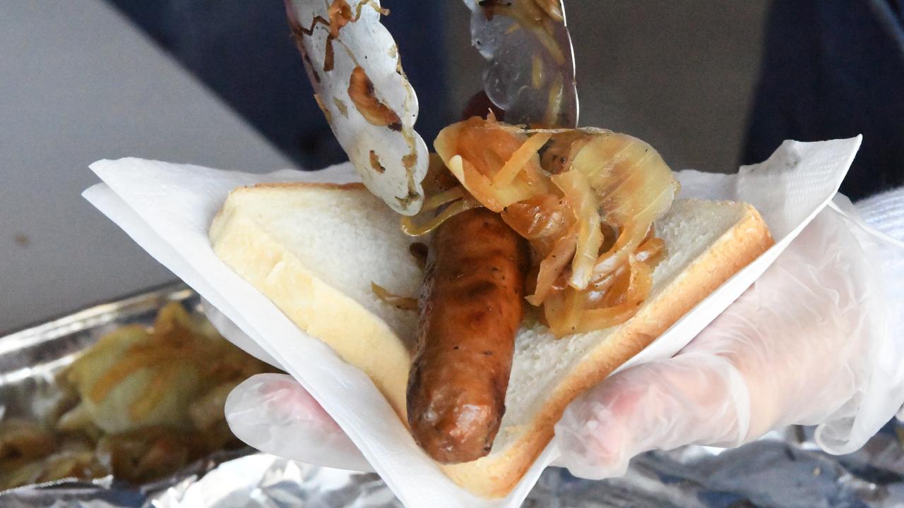 It wouldn’t be election day without the iconic democracy sausage. Picture: AAP Image/James Ross