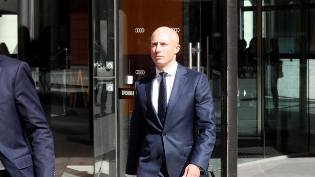 19/03/2018 ANZ head of home loans WilliamRanken leaving the banking royal commission in Melbourne.Picture David Geraghty / The Australian.