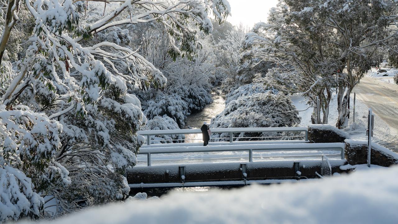 Snow at Thredbo over the weekend. Picture: Supplied