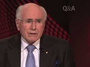 Former Prime Minister John Howard's voice  reminds me of people calling for the "good old days".