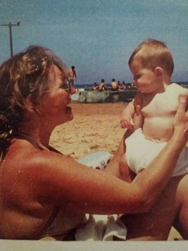 Lyn with one of her daughters. Picture: Supplied