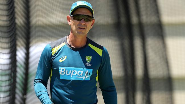 Justin Langer decided not to bite back at Geoff Lawson. Picture: AAP