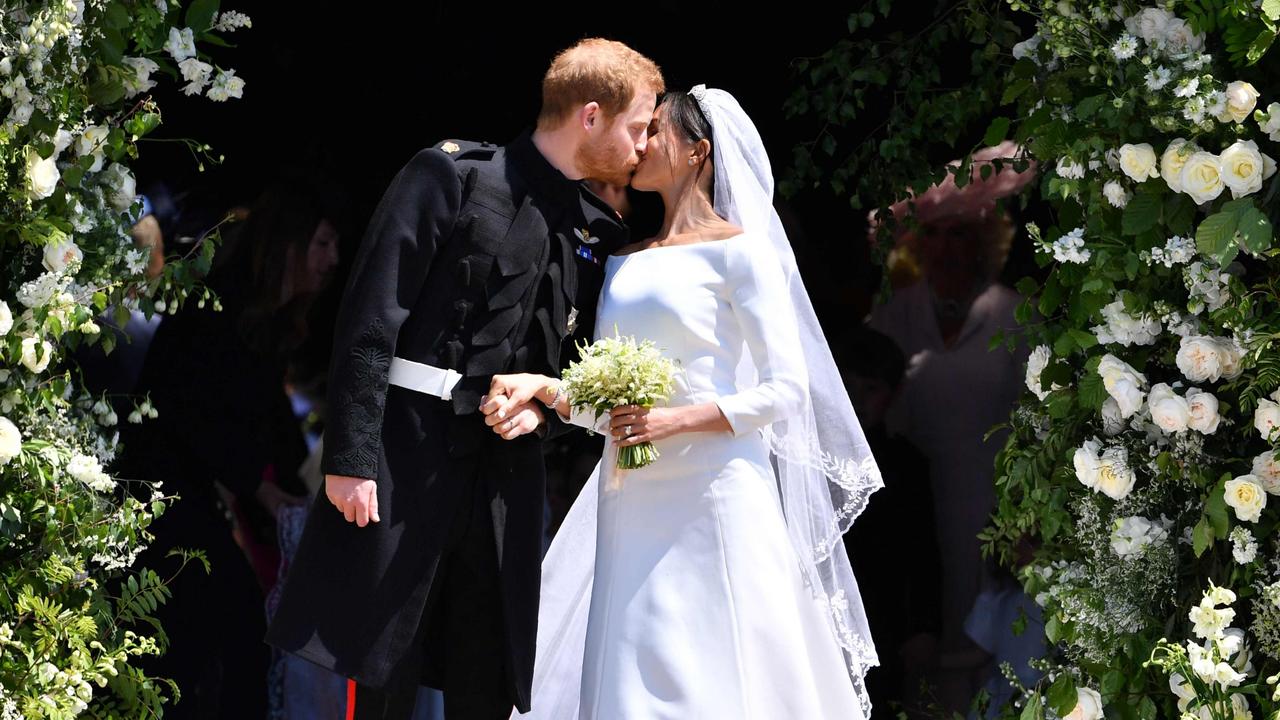 Prince Harry and Meghan married at Windsor Castle last May. Picture: Ben Stansall/Pool/AFP