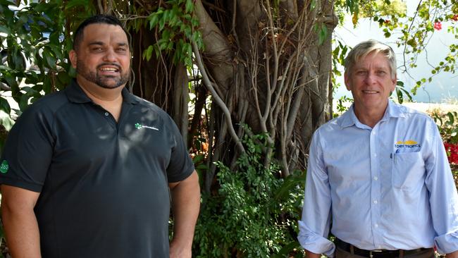 Three Big Rivers executive director Thomas Holden and NQ Dry Tropics CEO Dr Scott Crawford.