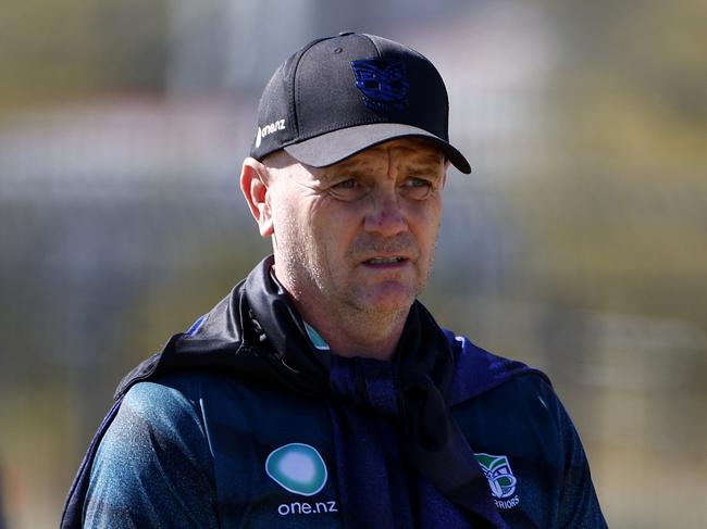 DAILY TELEGRAPH FEBRUARY 25, Warriors assistant coach Richard Agar during training at James Regional Sports Park in Las Vegas. Picture: Jonathan Ng