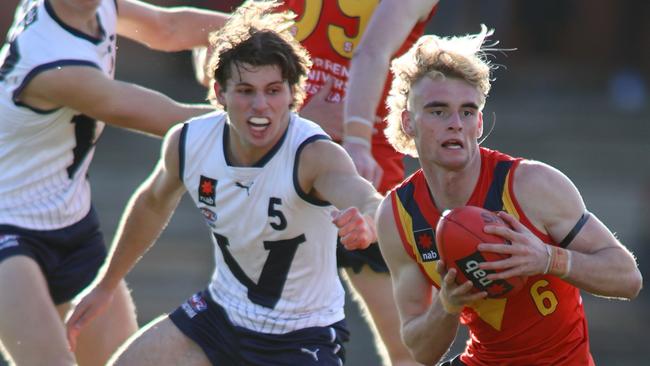 Jhye Clark has been one of the standout players for Vic Country during the under-18 national championships. Picture: Kelly Barnes/Getty Images