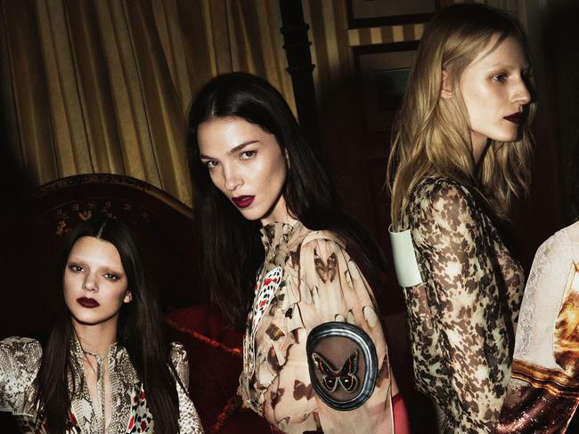 HOT OR NOT? Model Kendall Jenner (far left) Picture: Givenchy campaign