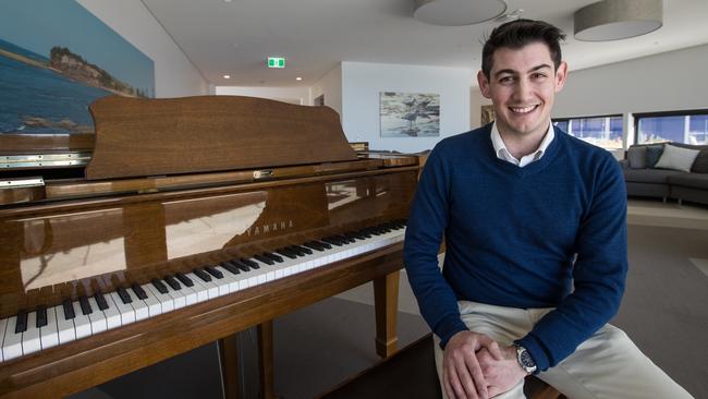 Resort manager James Dakin in the lounge at the new resort Picture: Julian Andrews