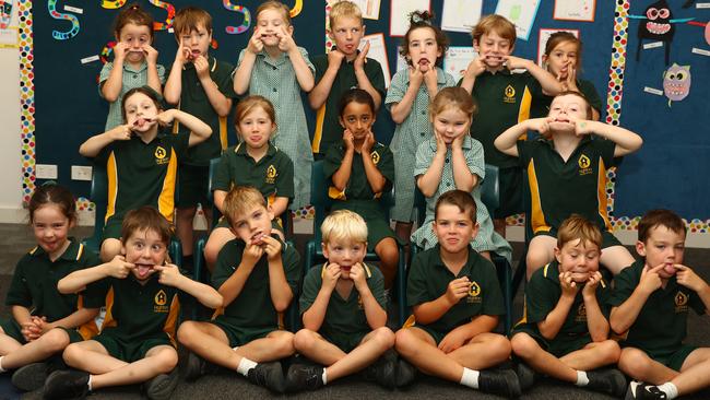 Highton Primary School 2025 Foundation B front Olivia Dunoon, Damon Wagner, Freddie Rogers, Luke Simmons, Parker Craven, Finley Stella, Daniel Freeman. Middle Ada Walve, Miriam Hamer, Riyana Nadimpalli, Valerie Fraser, Casper Seamer. Back Autumn Gray, Patrick Healey, Lucy Cole, James Durham, Ellie Smith, Tom Butcher, Sophie Johnston
