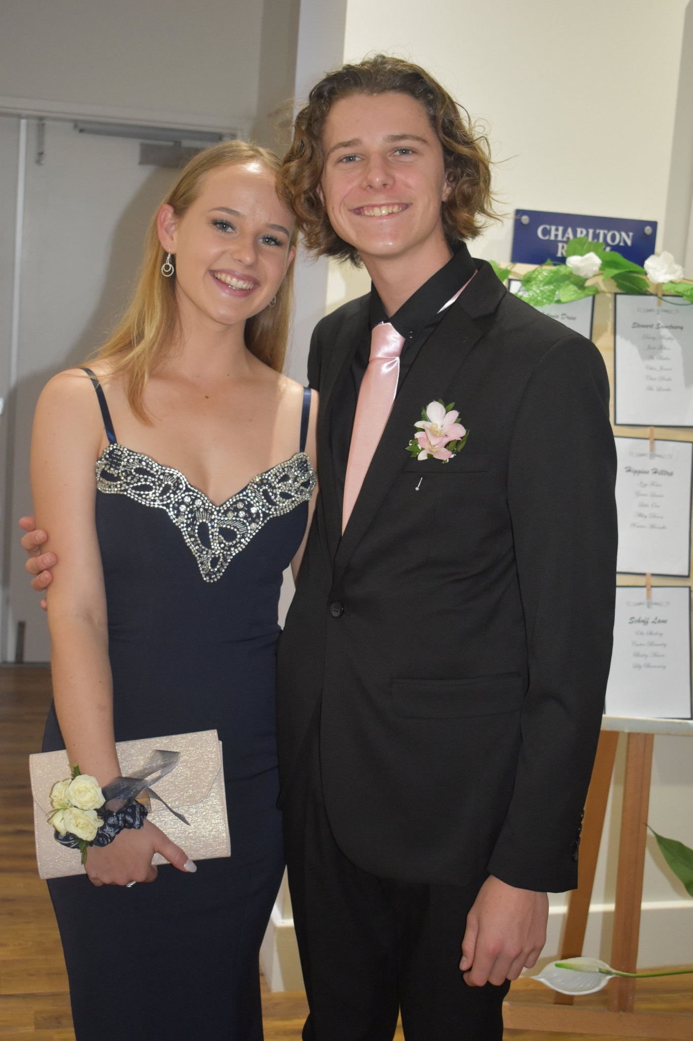 <p>Claire Drake and Nathan Munson enjoying the St James Lutheran College formal.</p>