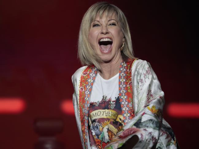 Olivia Newton-John performed for the first time in two years. Picture: Getty Images