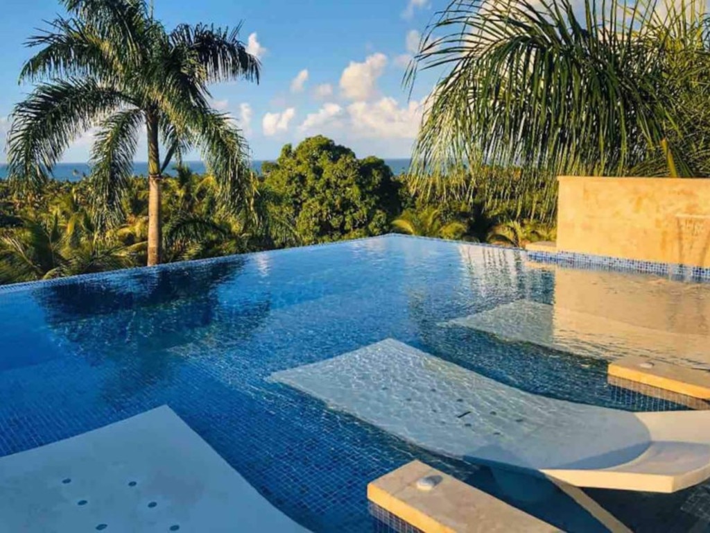 The rooftop pool. Picture: Airbnb