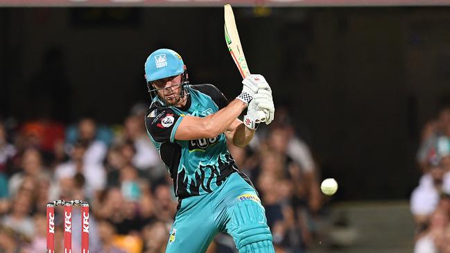 Heat star Chris Lynn is excited to be playing alongside de Villiers this BBL season. Picture: AAP