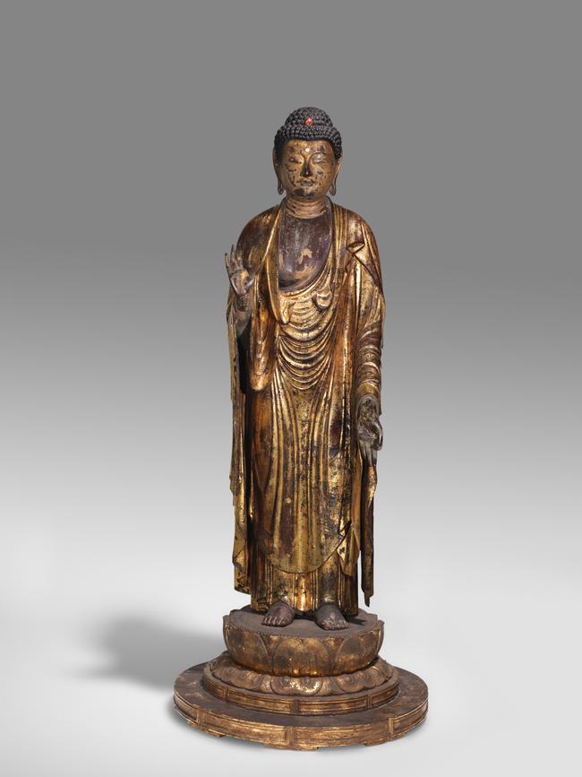 Kamakura period (1185-1333), Amida Buddha, 13th century, National Gallery of Australia, Canberra, purchased 1980.