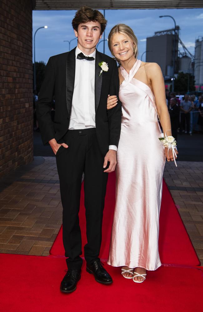 Cameron Graham and Primrose Slack-Smith at Toowoomba Grammar School formal at Rumours International, Wednesday, November 15, 2023. Picture: Kevin Farmer