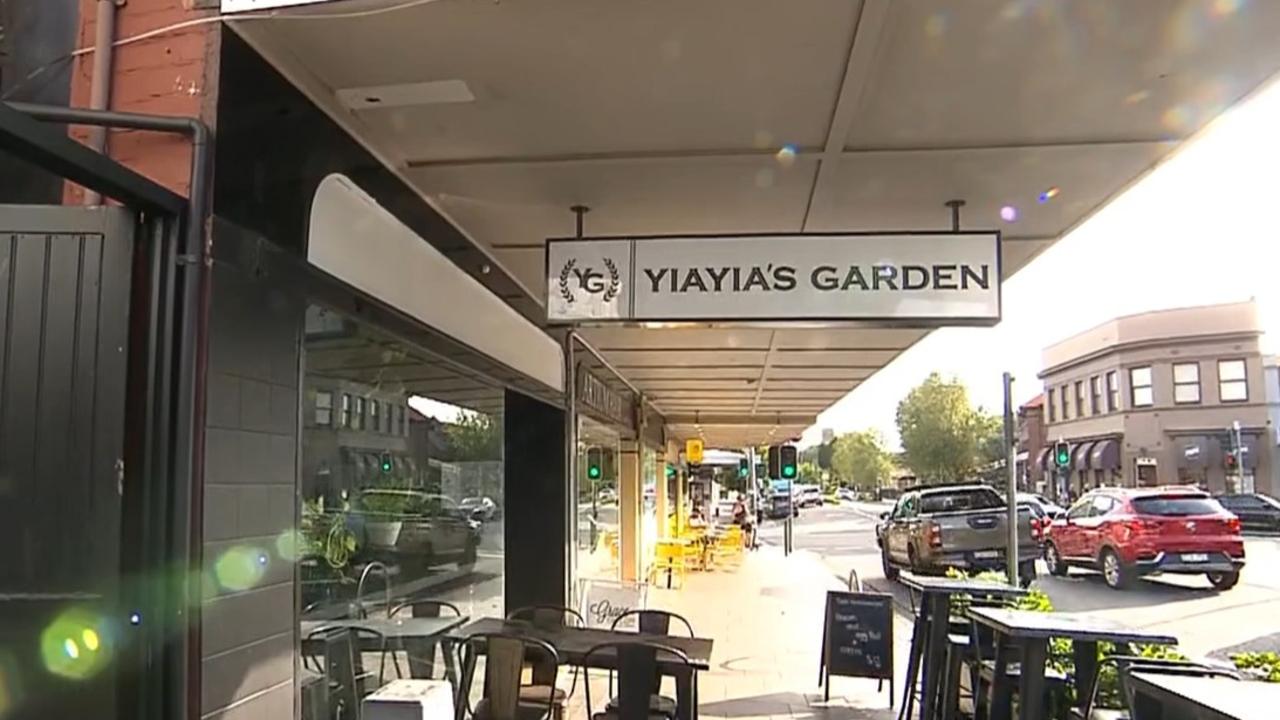 Yiayia's Garden cafe in Haberfield, Sydney. Picture: Channel 9/ACA.