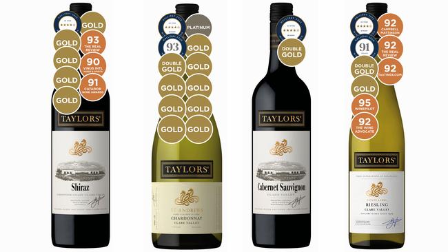 Perfect harmony: a Clare Valley quartet from Taylors.