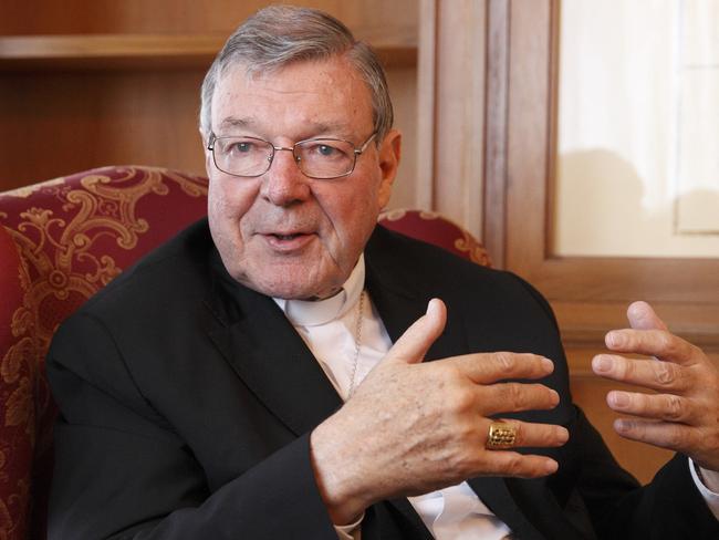 Australian Cardinal George Pell is pictured in Rome May 8, 2014. (CNS photo/Robert Duncan) See PELL-COURT-APPEAL Nov. 13, 2019.