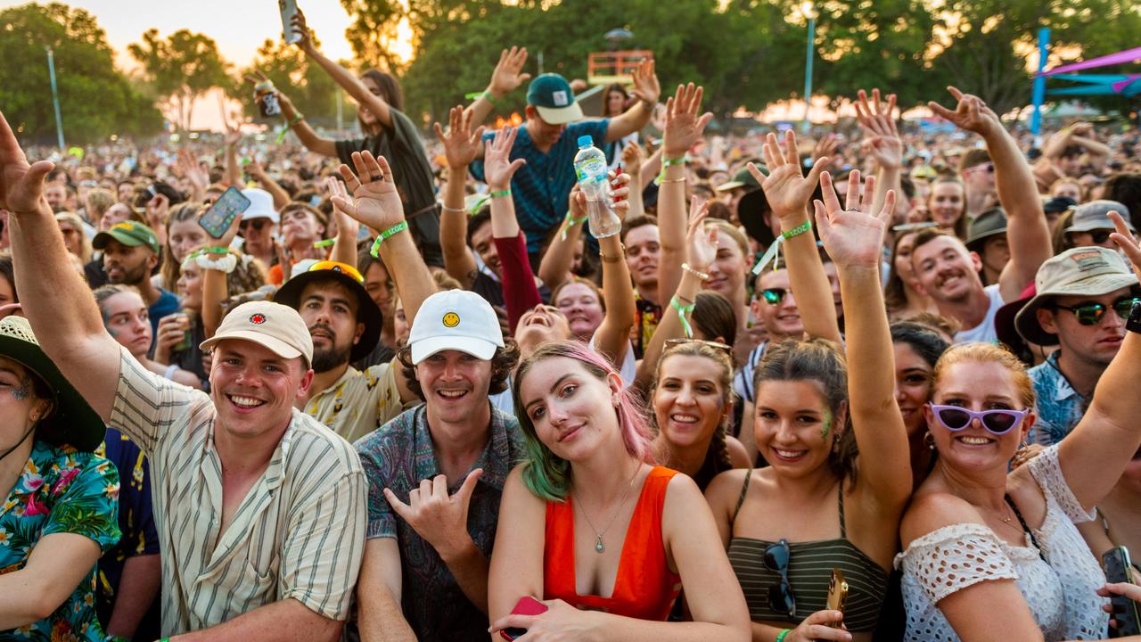 Missy Higgins fans at BASSINTHEGRASS 2021. Picture: Che Chorley