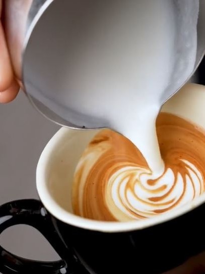 It’s a double ristretto with three-quarters milk. Picture: TikTok/GoldenBrownCoffee